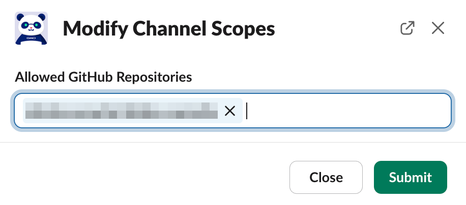 Submit and confirm scopes